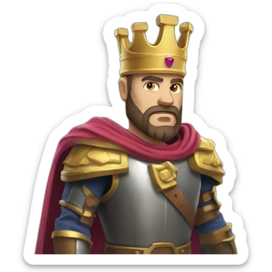 Clash royal king sticker
