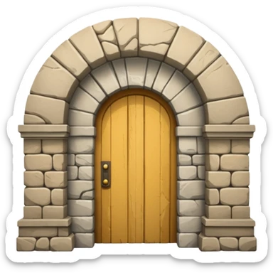 arch in a doorway sticker