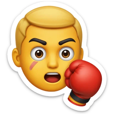 Getting Punched in the face sticker