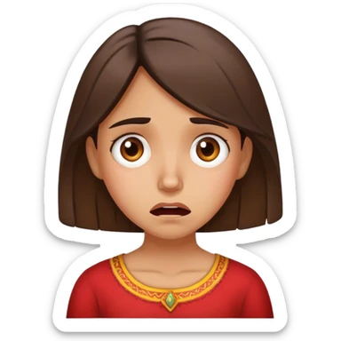 Spanish girl desperate  sticker