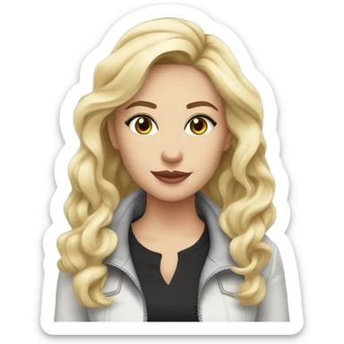 Max Black and Caroline Channing  sticker