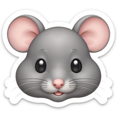 Un ratón cute volteando los ojos 🙄 como ese emoji SOLO LOS OJOS sticker