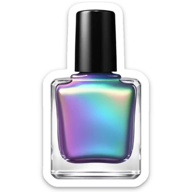 Multichrome Colorshifting Nail polish, translucent bottle sticker