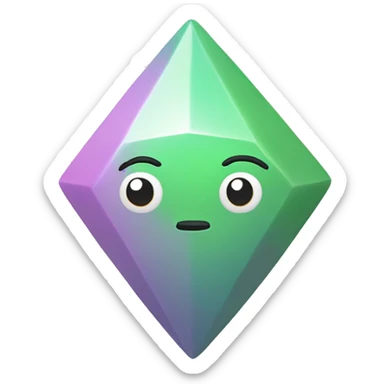 Pastel plumbob sims sticker