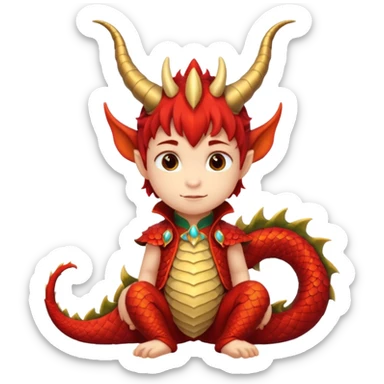 Dragon child getup sticker