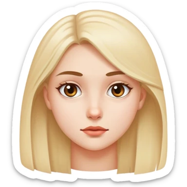 Yan gözle bakan kız sticker