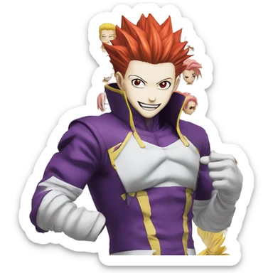 hisoka from hunter x hunter sticker