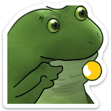 Crested gecko kissing the sun sticker