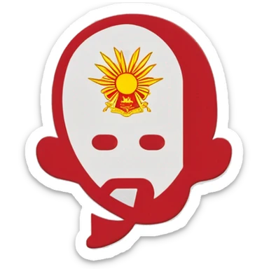 Bandera republicana española roja Amira  sticker