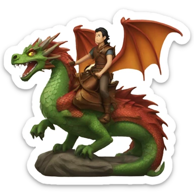 Let zeuz ride on the dragon sticker
