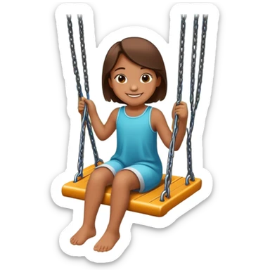 Swing at a play ground sticker