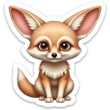 fennec avec des gros yeux sticker