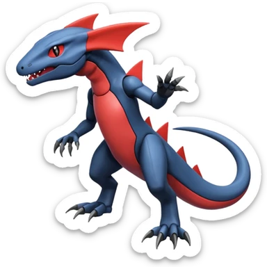 Heliolisk-Salandit-Gible-Cyclizar-Genesect-Pokémon, full body sticker