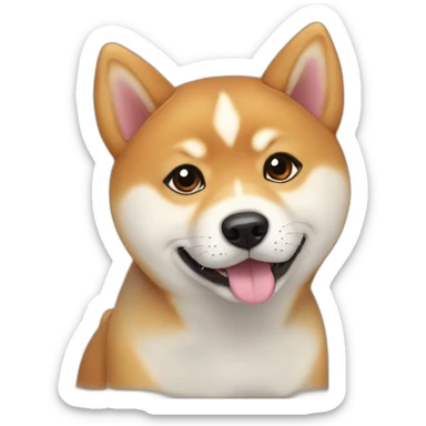 Shiba inu puppy sticker