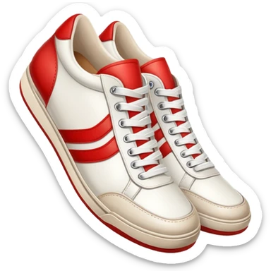 pair of retro sneakers sticker
