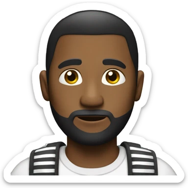 Homme avec une tenue de prisonnier  sticker