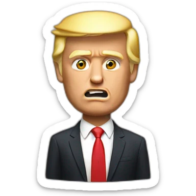 Trump yodling sticker