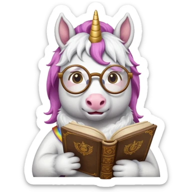 Unicorns read book
A scholar unicorn wearing round glasses, reading a thick ancient tome.












 sticker