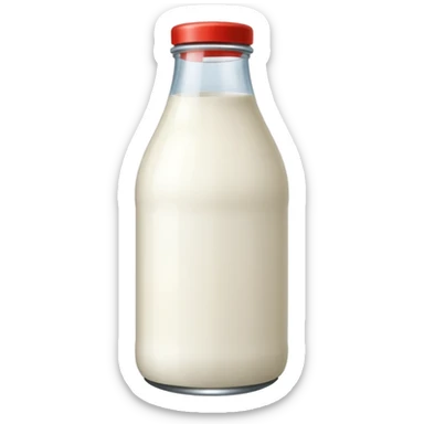 milk bottle sticker