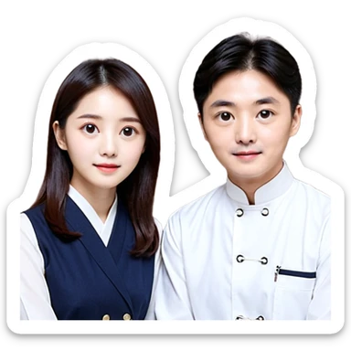 정면을 향해 검지 손가락으로 삿대질 하고 있는 부처 sticker