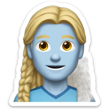 Realistic Erling Haaland has long hair, in a catogan. He is wearing Manchester City football shirt.It has the numéro 9t sticker