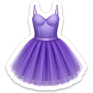 cinematic-realistic-purple-tutu,-layers-of-fine,-soft-tulle-forming-a-voluminous-and-airy-skirt,-delicate-folds-catching-the-light,-slightly-frayed-edges-adding-authenticity,-glowing-softly-with-a-warm-and-ethereal-elegance sticker