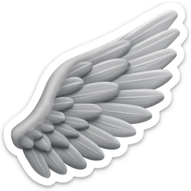 Wing to left side sticker
