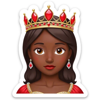 Realistic Red Dark Tiara sticker