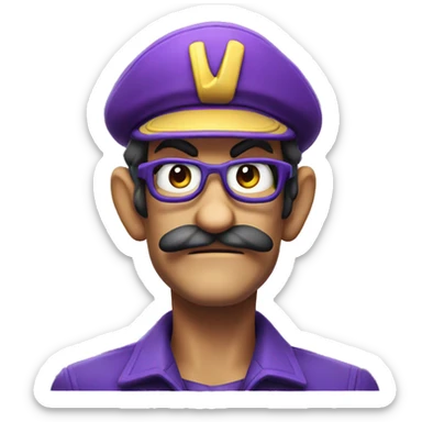 Waluigi  sticker