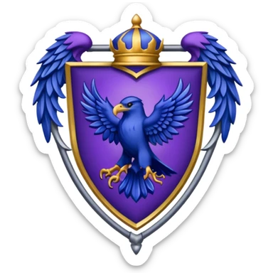 Ravenclaw emblem in purple sticker