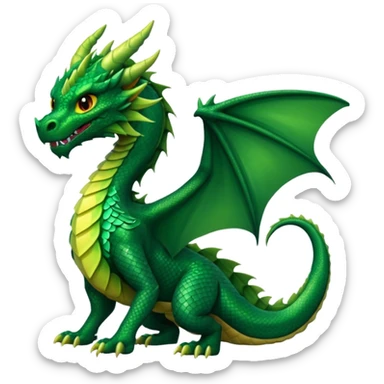 I need a character for an educational geography course, dragon style sticker