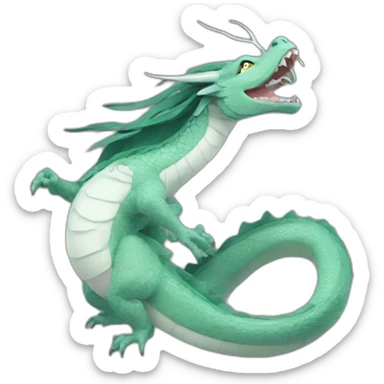 Spirited away haku dragon sticker