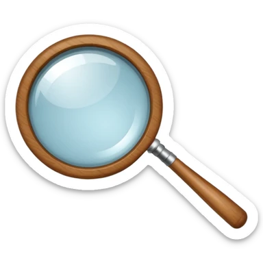 magnifying glass sticker
