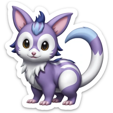 Shiny Furret-Absol-Noibat-Hybrid (Full body) sticker