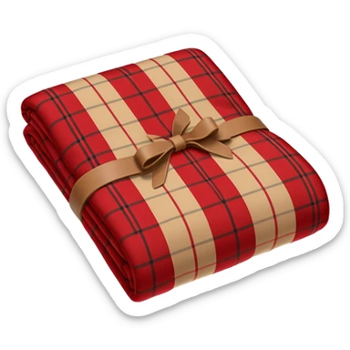 burberry plaid blanket folded  sticker