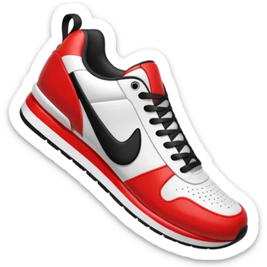 3D Apple-style emoji of a sneaker on a foot pressing down, with a footprint under it.






 sticker