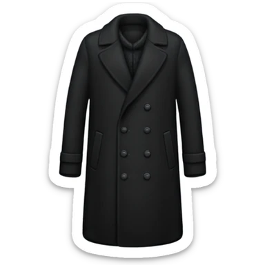black longcoat sticker