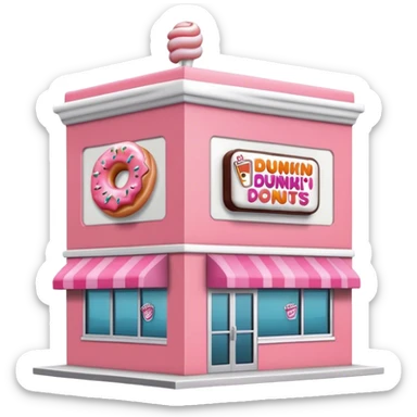 Dunkin’ donuts building sticker