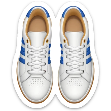 an ios genmoji for a pair of white sneakers  sticker