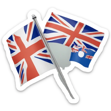 Indian flag and united kingdom flag sticker