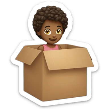 Box one girl one boy  sticker