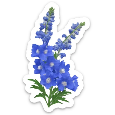 delphinium bouquet sticker