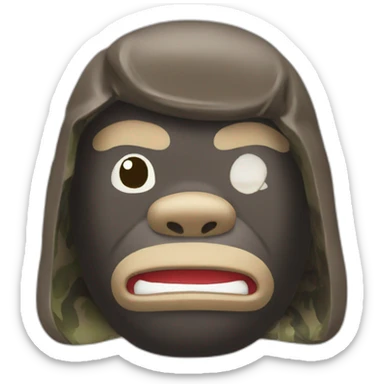 A bathing ape sticker