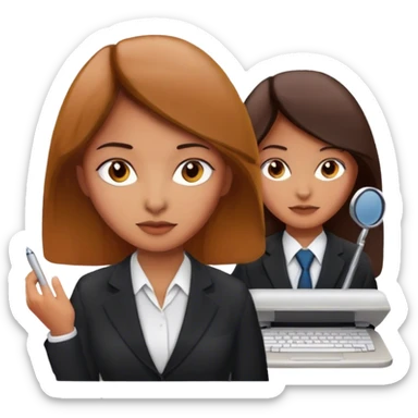 travel girl+corporate work as designer sticker