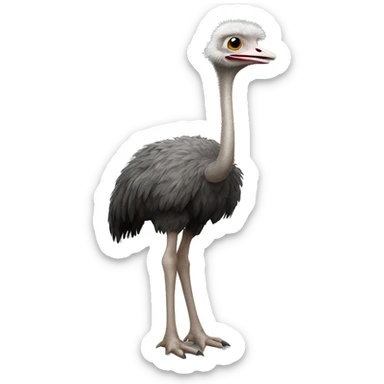 Ostrich standing sticker