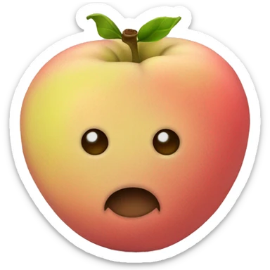 Quince fruit sticker