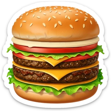 Minor burger sticker