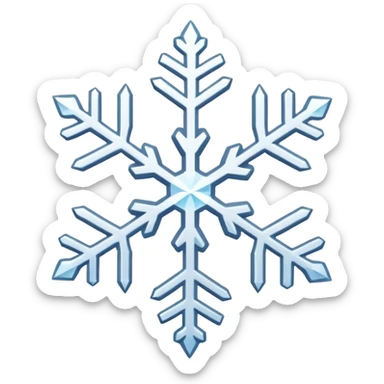 Snowflakes falling in the background sticker
