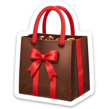dunkin box of chocolates shaped like tote sticker