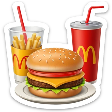 1990’s McDonald’s meal sticker